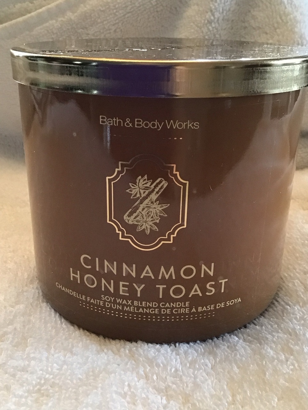 Bath & Body Works 3 wick candle Cinnamon Honey Toast